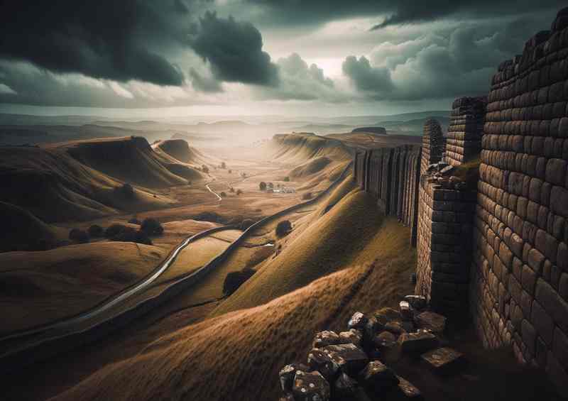 Hadrians Wall The ancient Roman wall | Poster