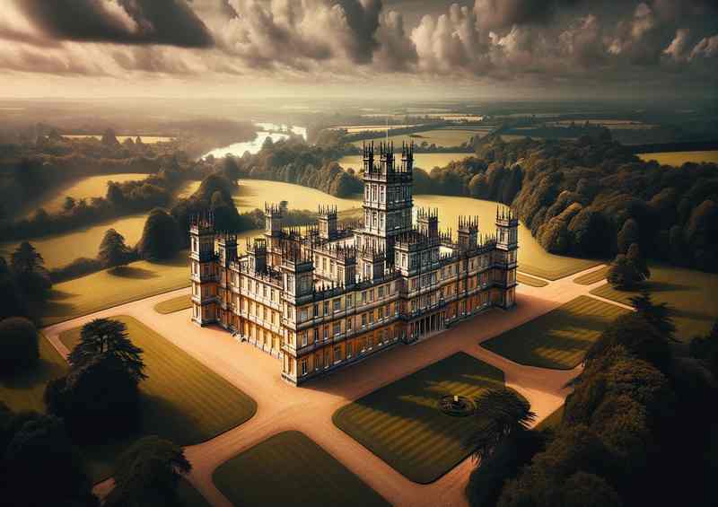 Highclere Castle Hampshire Downton Abbey Fame | Poster
