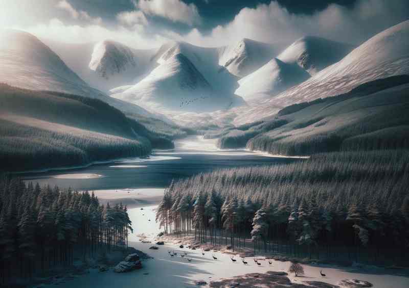 Highlands Winter Wonderland of Cairngorms National Park | Di-Bond