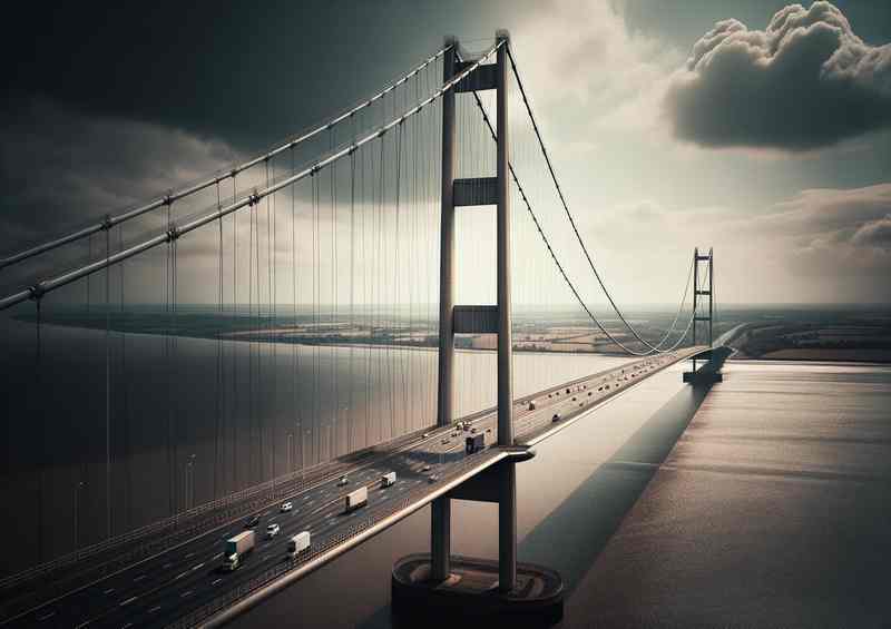 Humber Bridge East Yorkshire World's Longest Span Poster