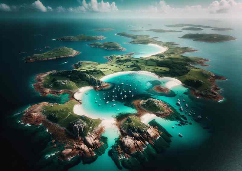 Scilly Isles Turquoise Waters Di-Bond
