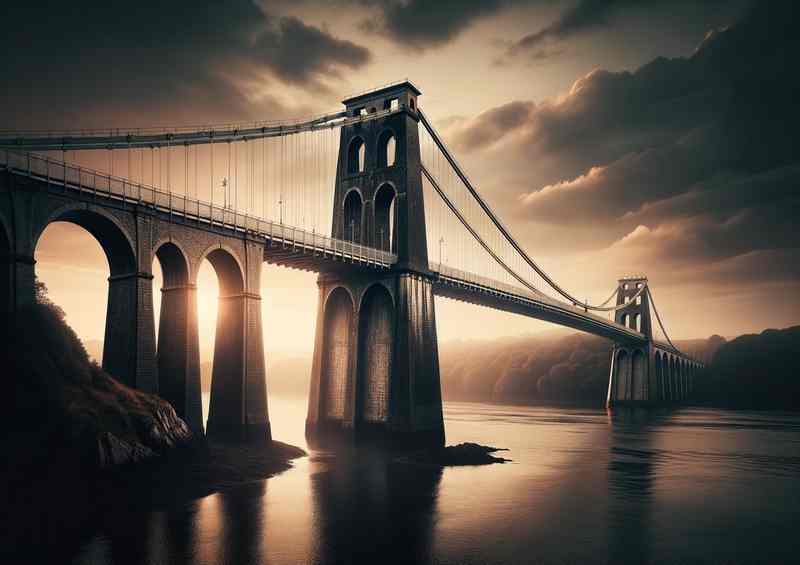 Menai Suspension Bridge Wales | Poster