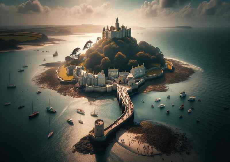 Michael's Mount Metal Poster