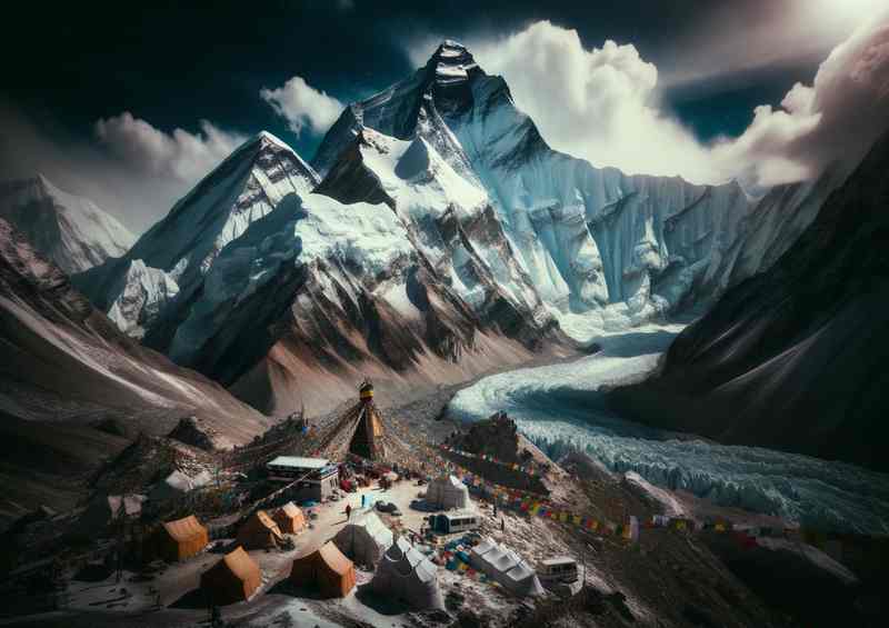 Everest NepalTibet Majestic Summit | Poster
