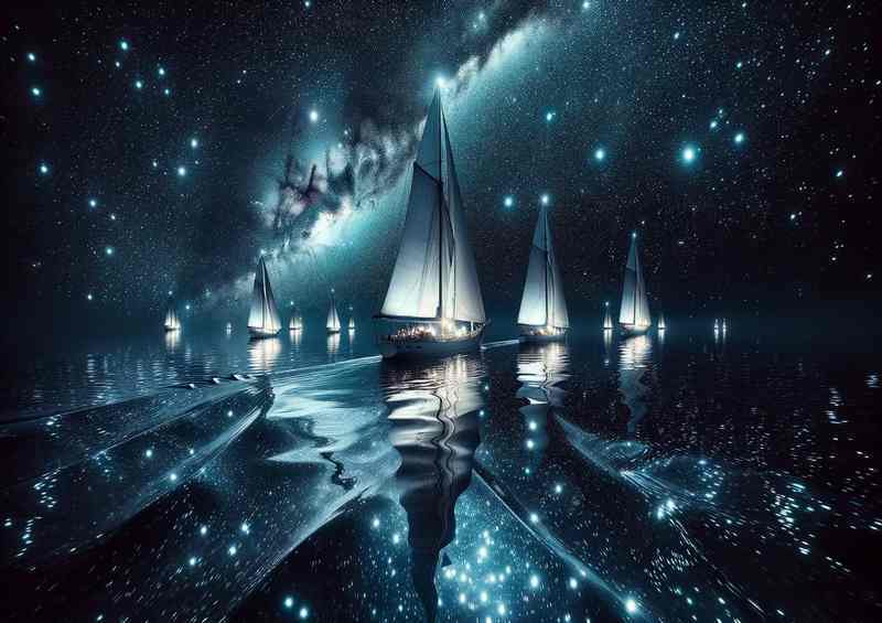 Starry Seas Celestial Poster