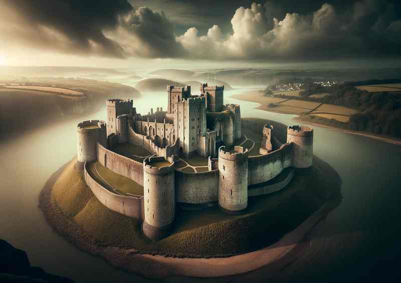 Pembroke Castle Wales Birthplace Kings The massive fortress | Di-Bond
