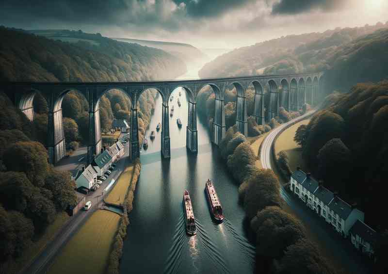 Pontcysyllte Aqueduct Wales This navigable aqueduct | Di-Bond