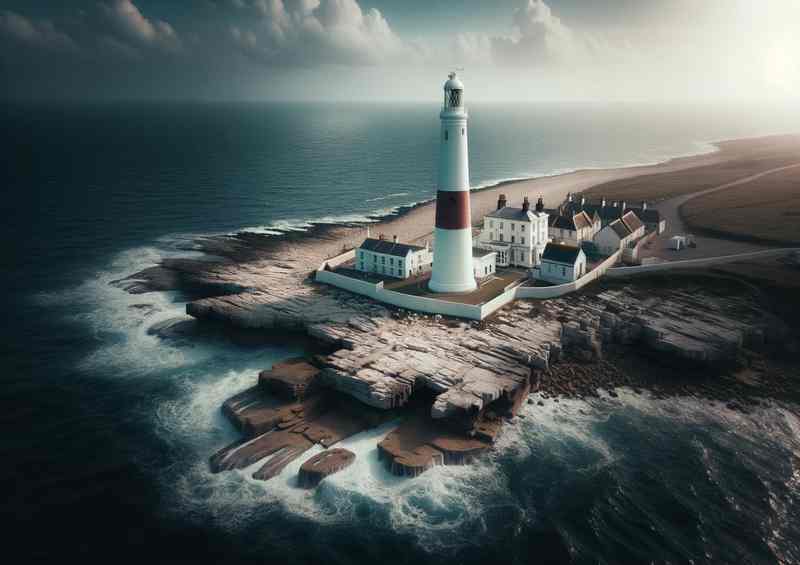 Bill Lighthouse Dorset | Metal Poster