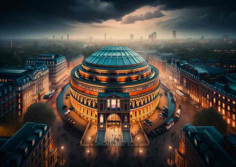 Royal Albert Hall Iconic Concert Venue Poster