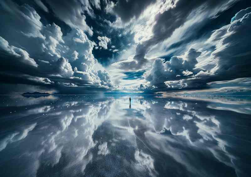 Salar de Uyuni Bolivia Vast Salt Flats Mirroring Skys Canvas | Poster