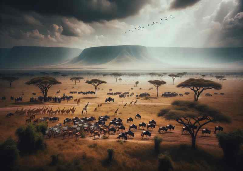 Serengeti Park Tanzania + Africa's Big Five | Metal Poster