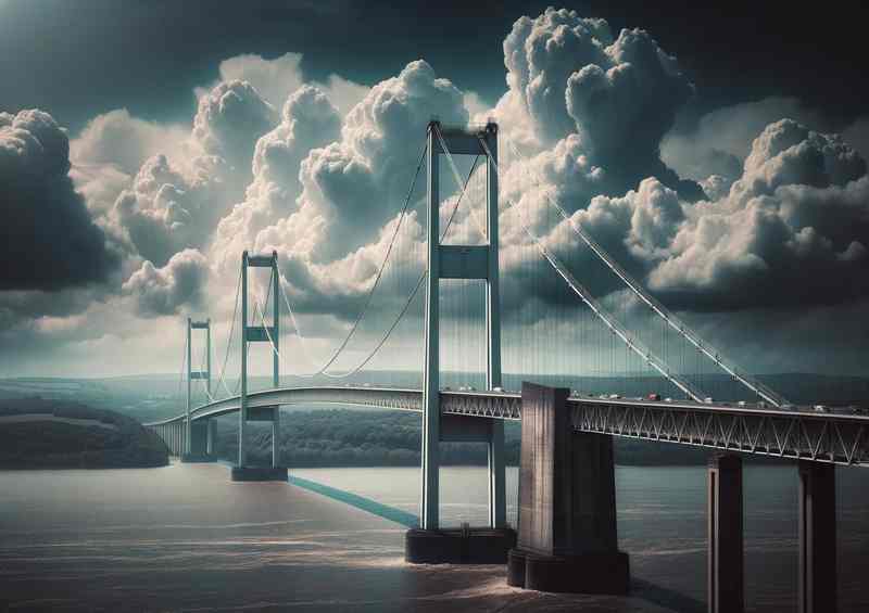 Severn Bridge Eng-Wales: River Severn Canvas