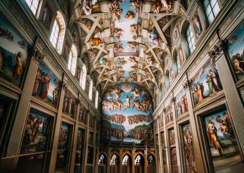 Sistine Chapel Di-Bond: Sacred Ceiling Masterpiece