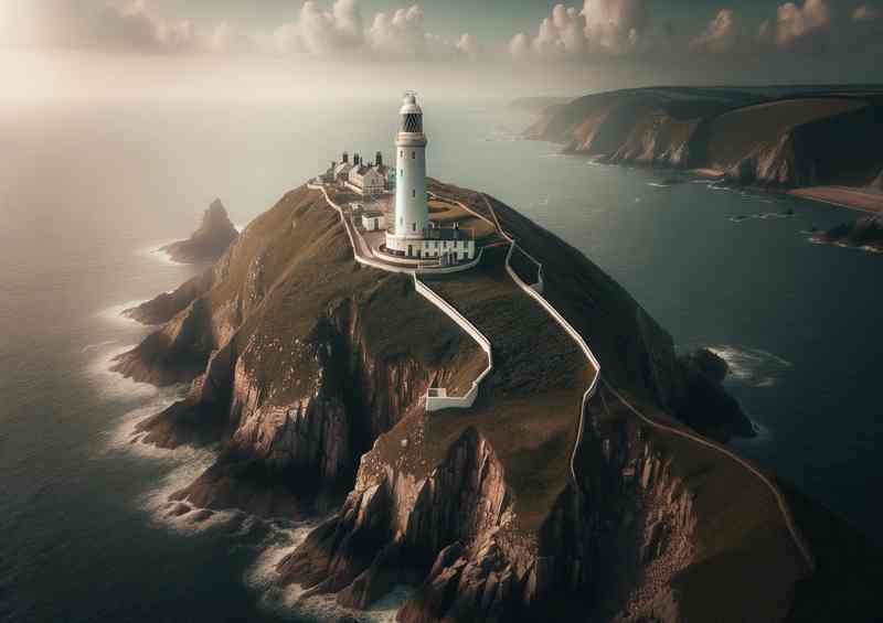 Start Point Lighthouse Devon Nestled on a rugged headland | Di-Bond