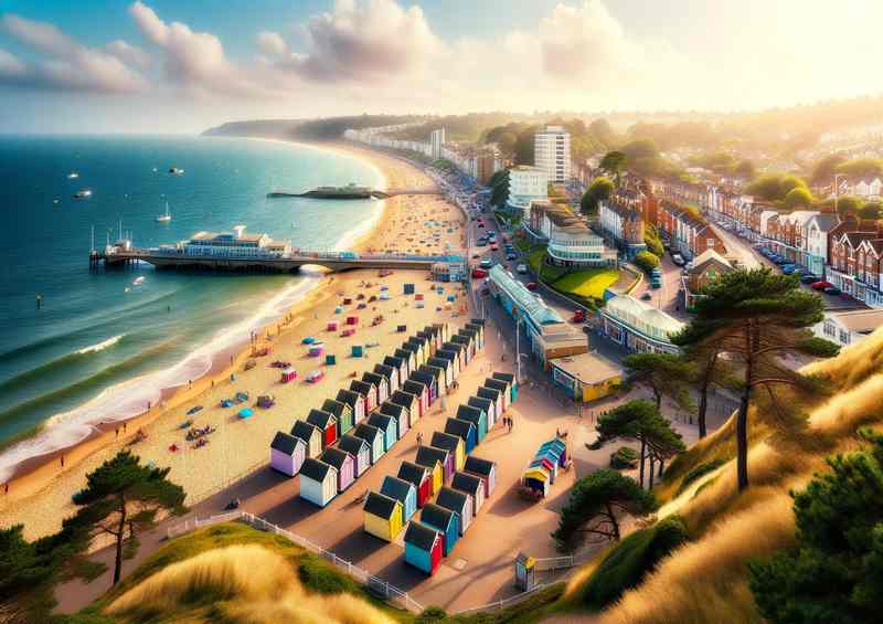 Sunny Coast of Bournemouth Dorset | Di-Bond