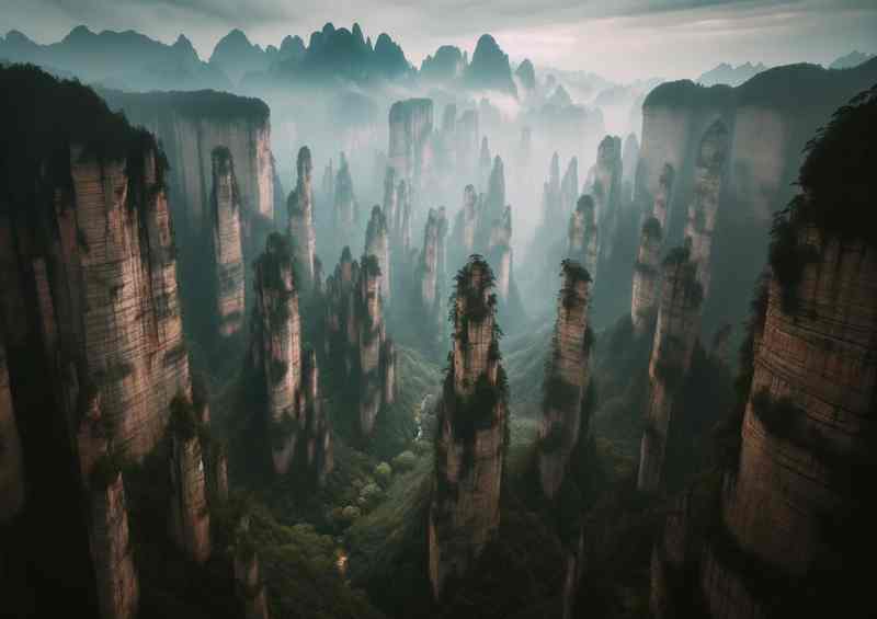 Tianzi Mountains China Towering Pillars | Di-Bond
