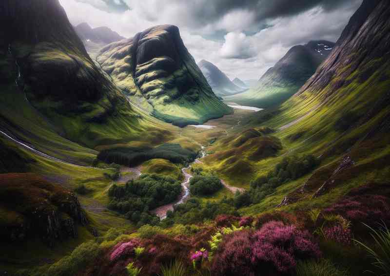 Valleys Rugged Beauty of the Glencoe Valley | Di-Bond