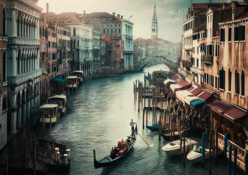 Venice Italy | Romantic Canals | Metal Poster