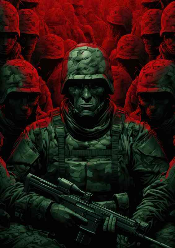 Army soilder game ready wepons choosen | Poster
