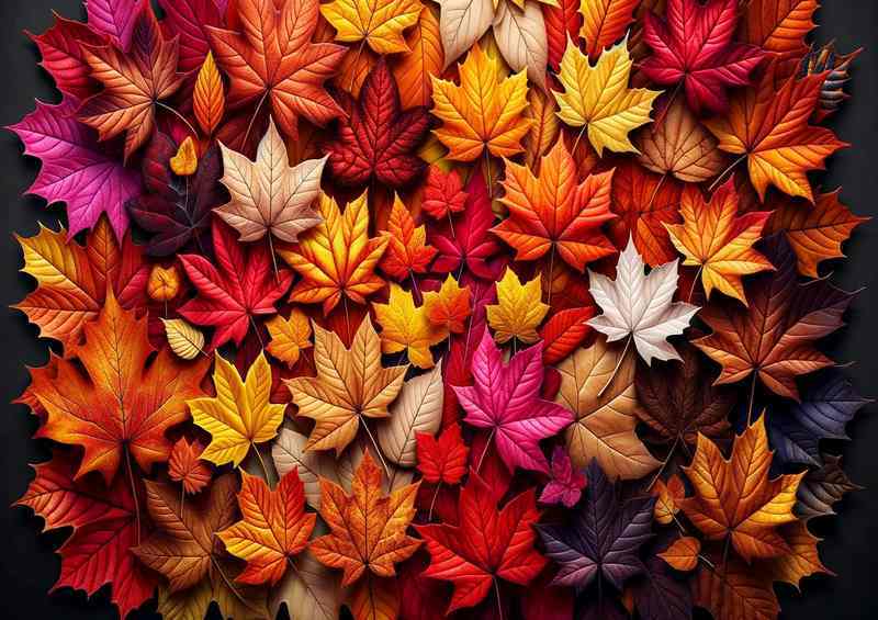 Vivacious Variations | Autumn Leaves Displaying Diverse Hues