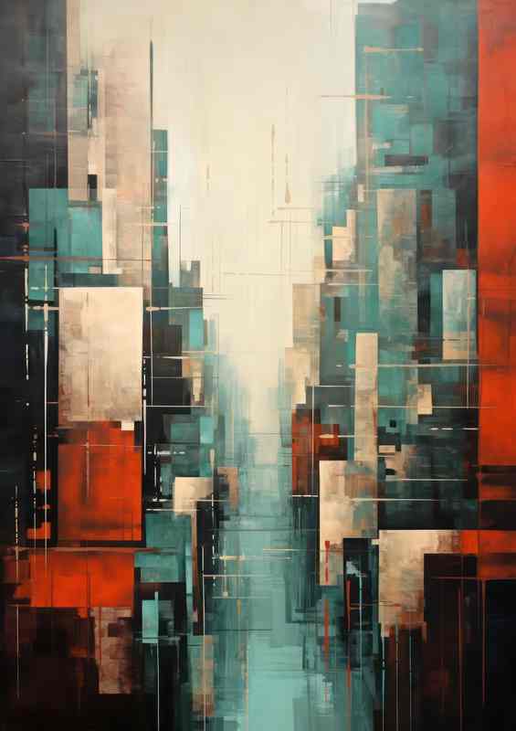 Morden city style abstract form | Poster