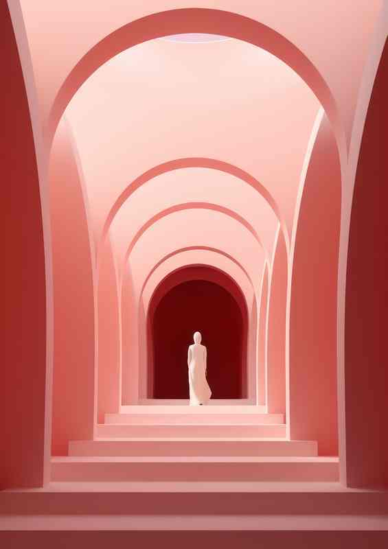 The Pink Arch surreal style | Canvas