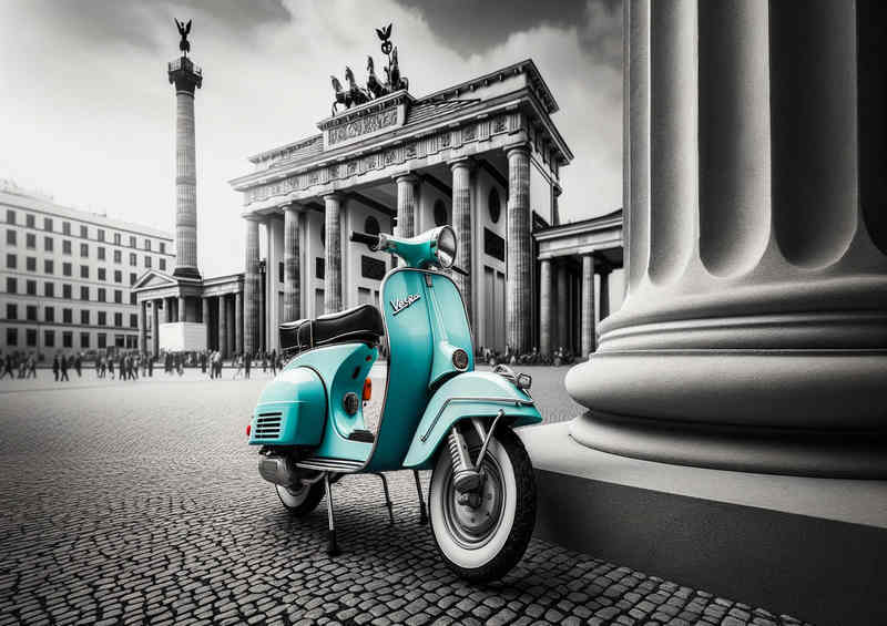 Classic a meticulously restored Vespa | Poster