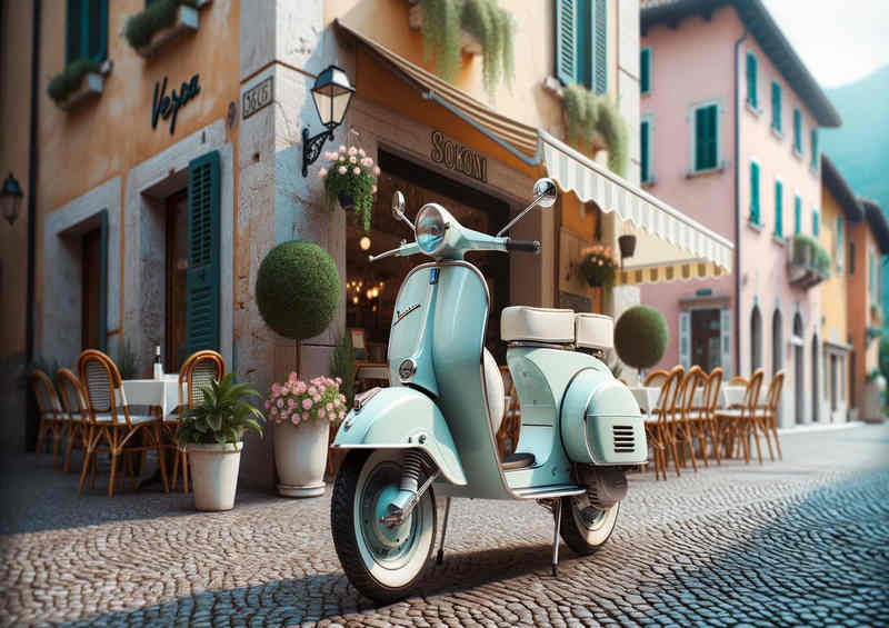 Italian Icon a classic Vespa scooter | Poster