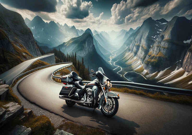 Mountain Majesty a Harley Davidson | Canvas