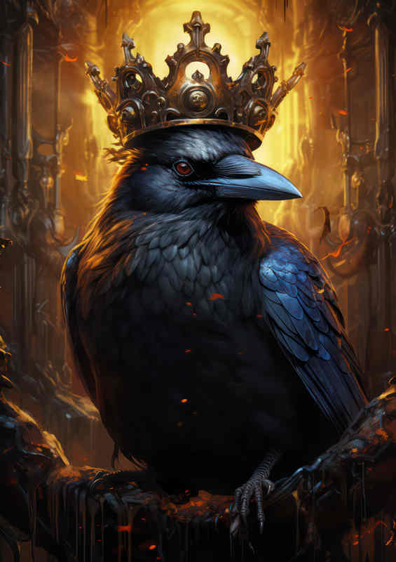 King of the Crows wearing his crown | Poster