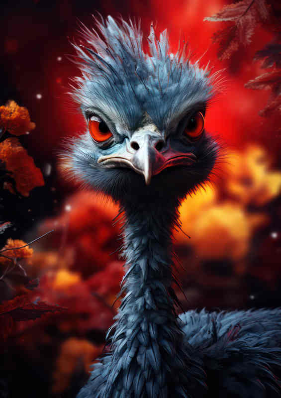Little Ostrich in the forrest | Di-Bond