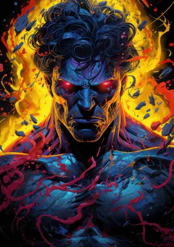 Character yellow glow | Di-Bond