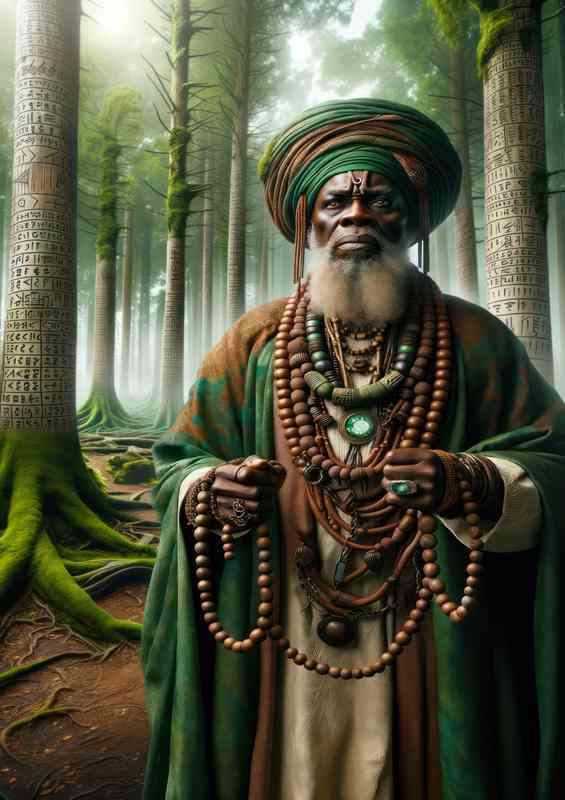 African god Orunmila wise and sagely | Metal Poster