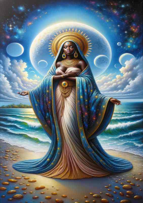 African goddess Nana Buluku motherly and serene | Di-Bond