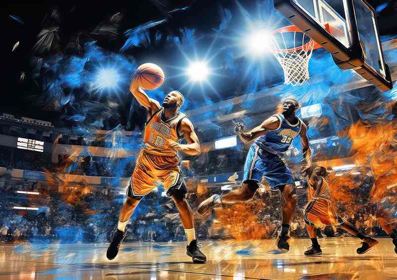 hollywood in the hoop basketball | Metal Poster