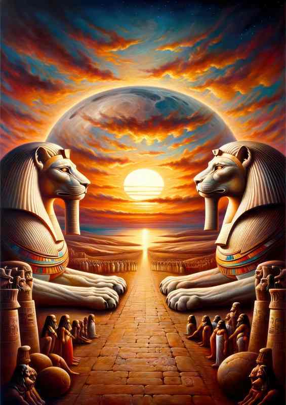 Egyptian god Aker god of the earths horizon | Di-Bond