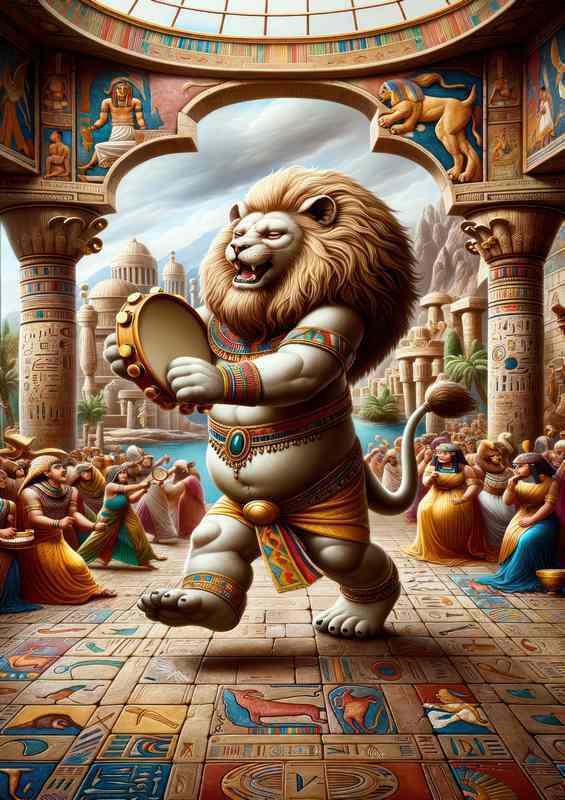 Egyptian god Bes dwarf god of households | Poster
