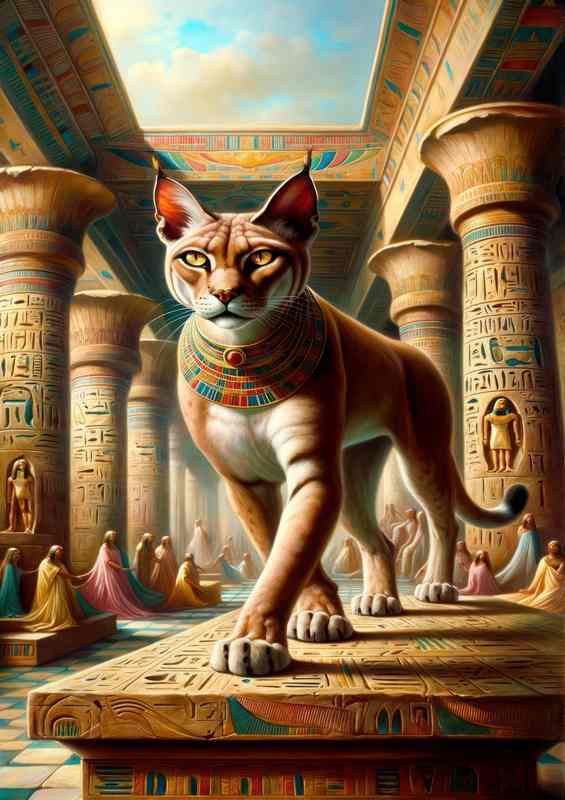 Egyptian god Mafdet early lynx god of justice and execution | Canvas