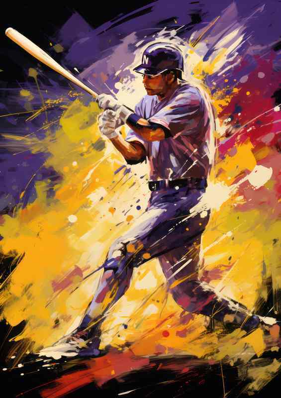 A baseball player in the field | Poster