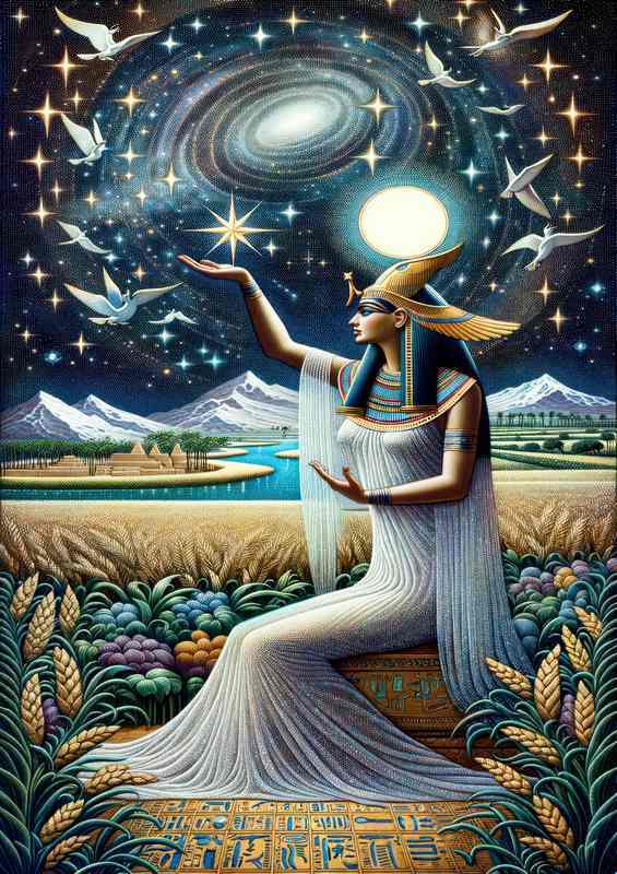 Egyptian Sopdet Metal Poster