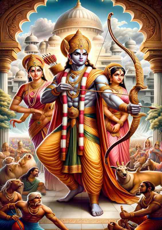Hindu deity Lord Rama prince of Ayodhya and avatar of Vishnu | Canvas