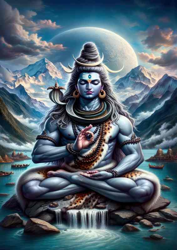 Hindu deity Lord Shiva destroyer and transformer | Di-Bond