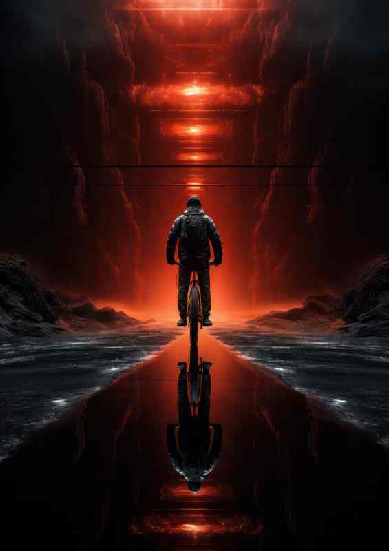A rider on a dirt bike | Poster