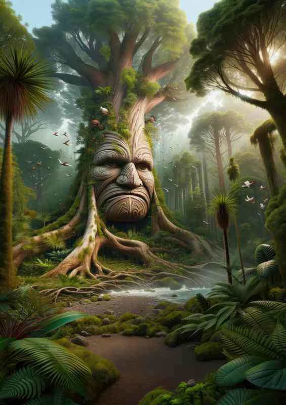 Tāne Mahuta Tree Canvas