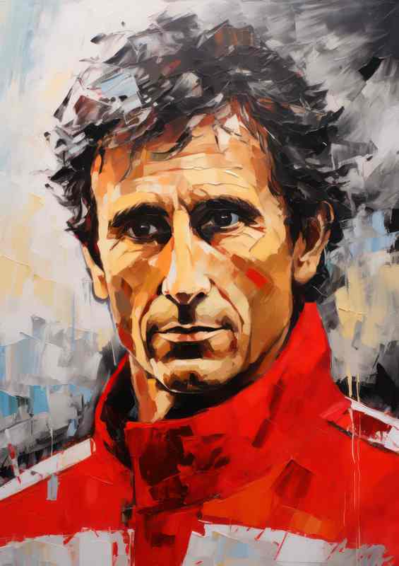 Prost F1 Driver Portraiture | Di-Bond