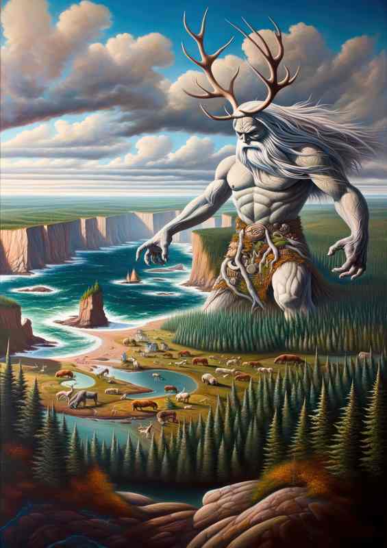 Mikmaq deity Glooscap transformer of lands | Di-Bond