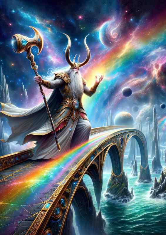 Norse god Heimdall vigilant guardian | Di-Bond