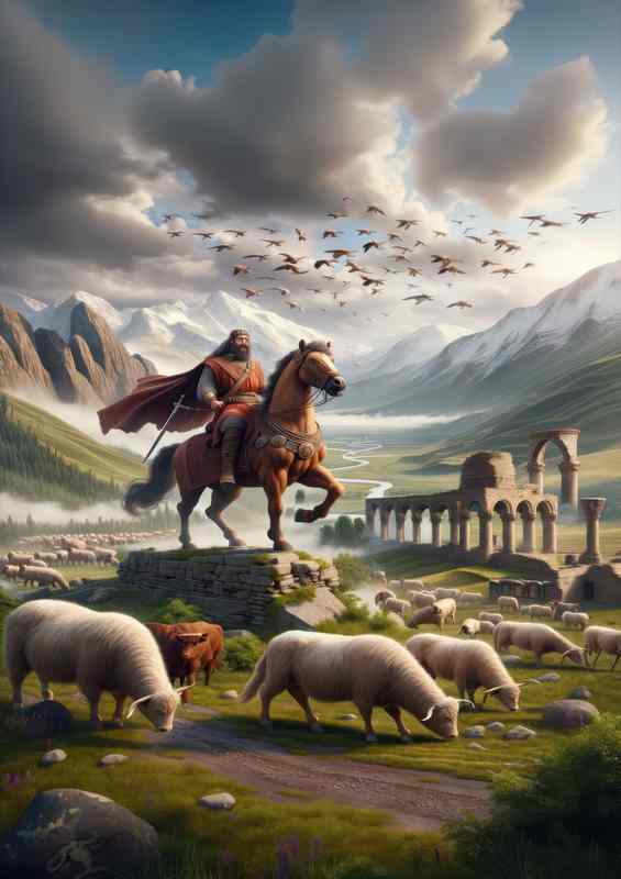 Ossetian deity Uastyrdzhi god of war and cattle | Di-Bond