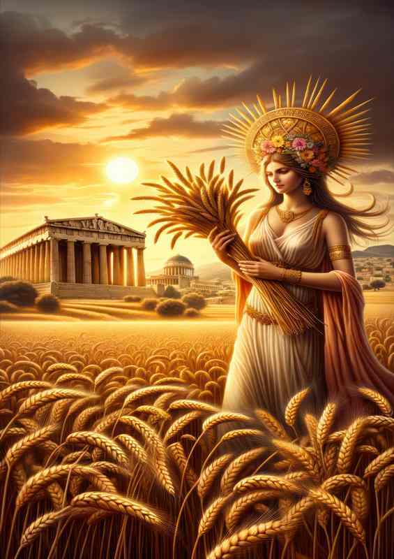 Golden Fields of Grain Poster