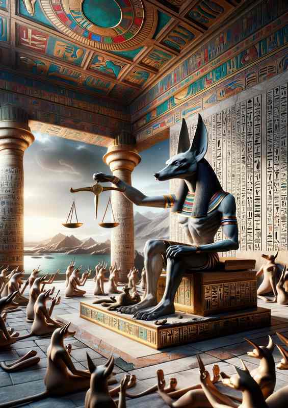 Pagan god Anubis Egyptian god of mummification | Poster